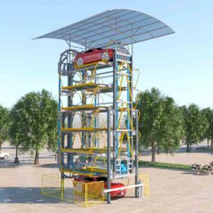 China Top of vertical parking garage for car and SUV