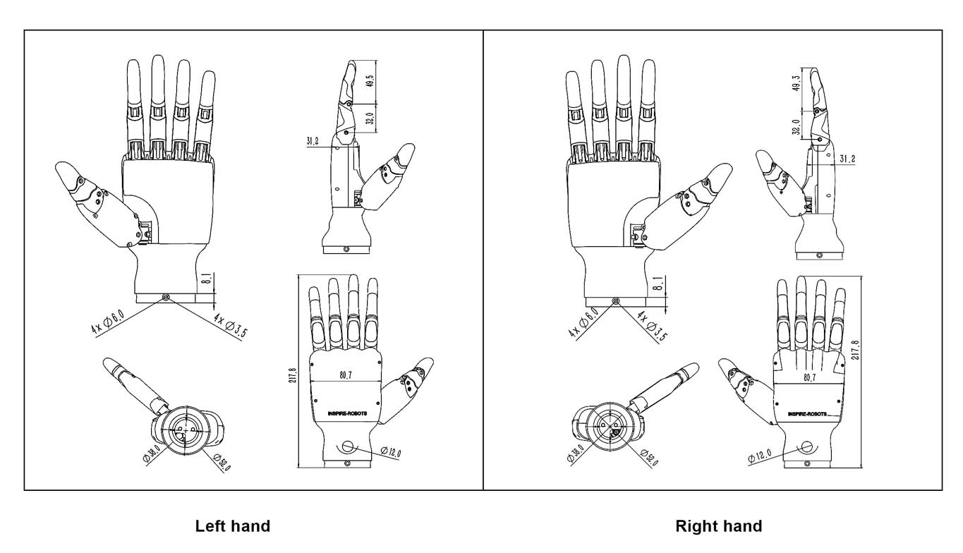 로봇 인간의 손